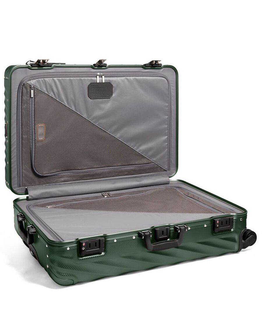19 degree aluminium extended trip checked luggage 775 cm