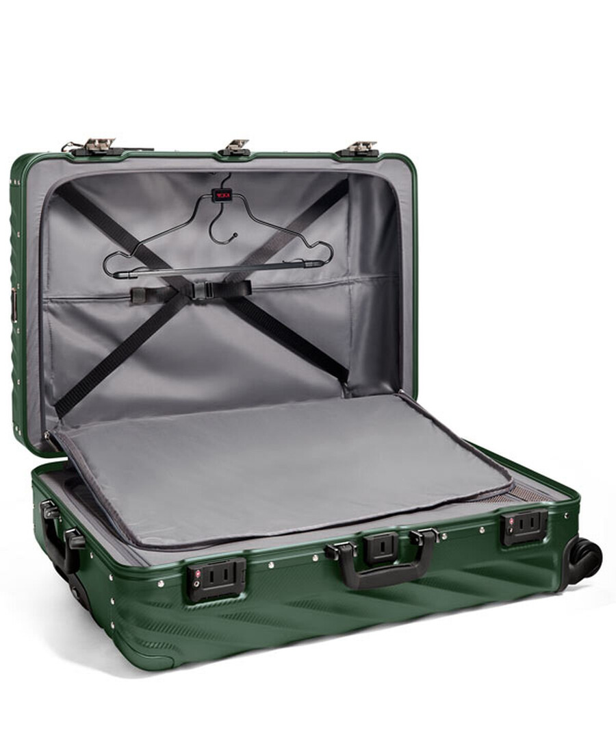 19 degree aluminium extended trip checked luggage 775 cm