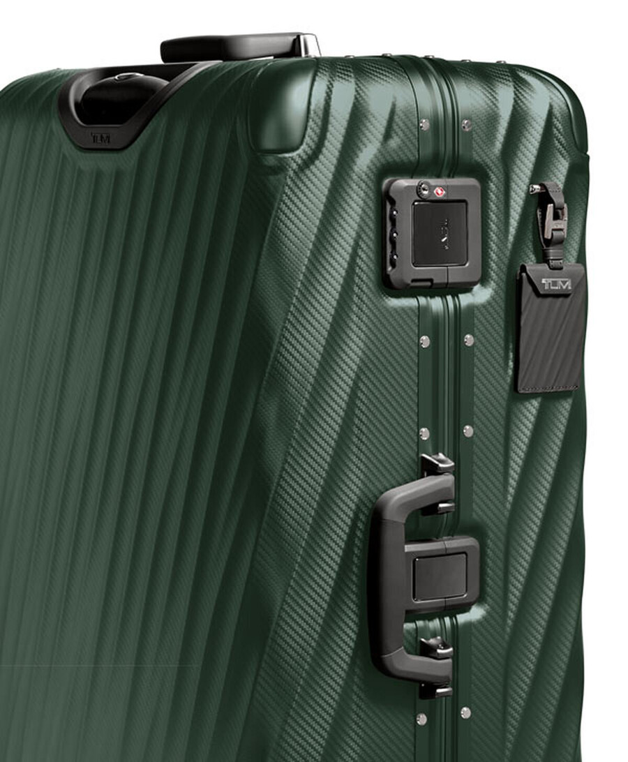 19 degree aluminium extended trip checked luggage 775 cm