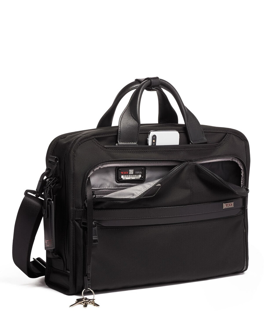 alpha 3 slim three way briefcase