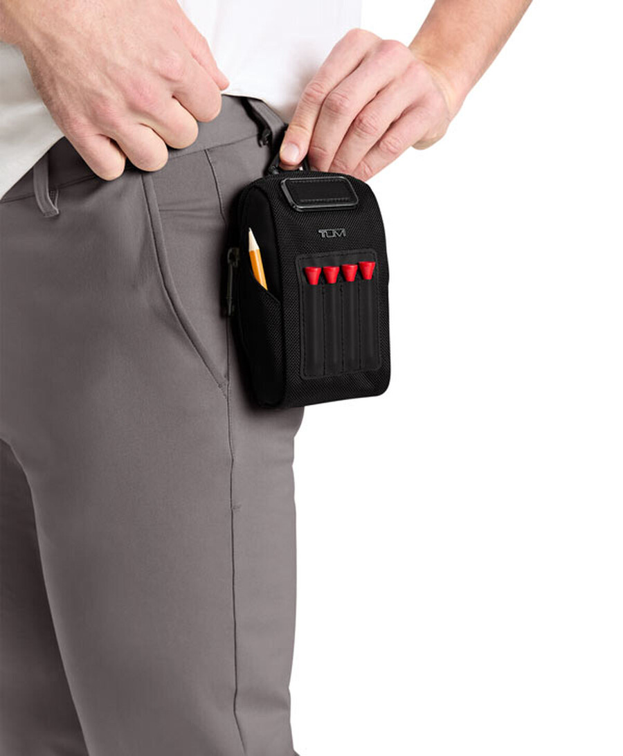 travel accessory golf pouch with tees