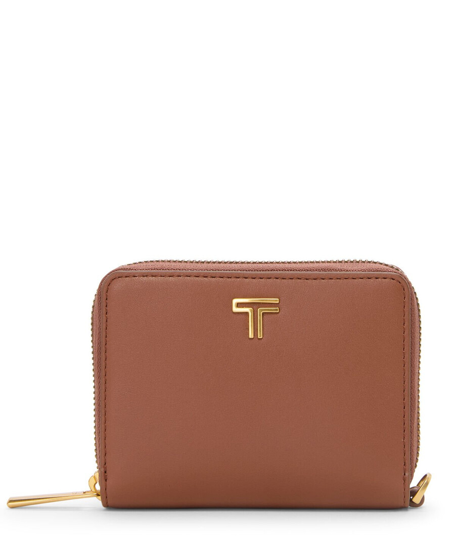 belden trifold zip-around wallet