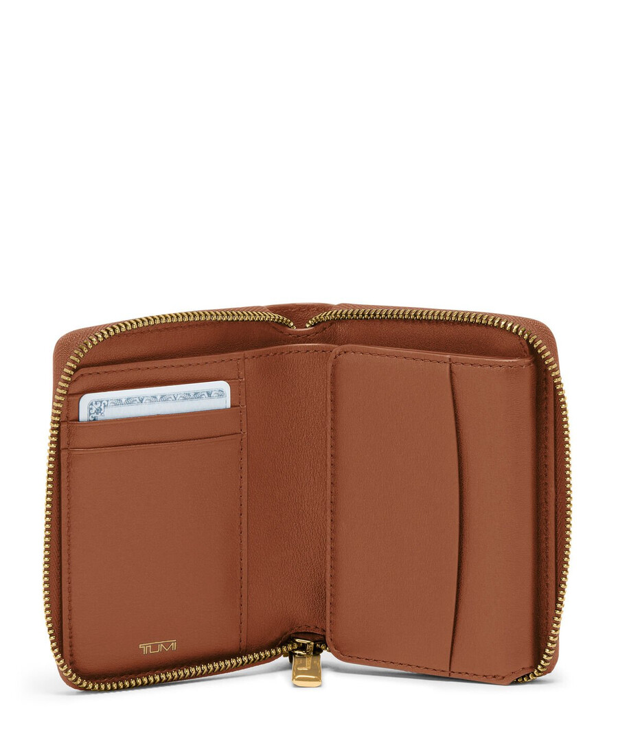 belden trifold zip-around wallet