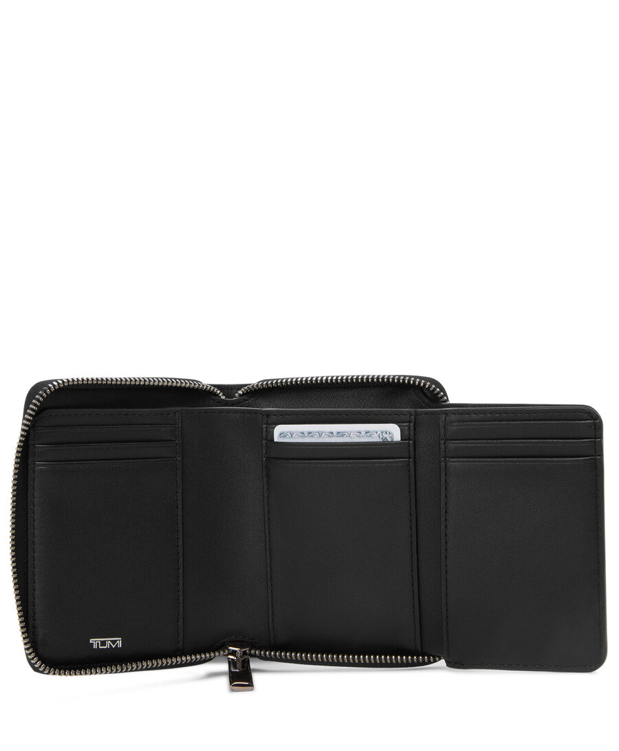 belden trifold zip-around wallet